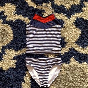 Nautica black, white, and red bathing suit